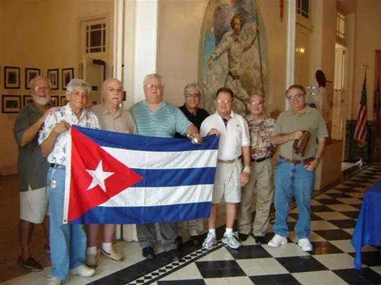 Members of the Cuban Philatelic Society of America visit the San Carlos