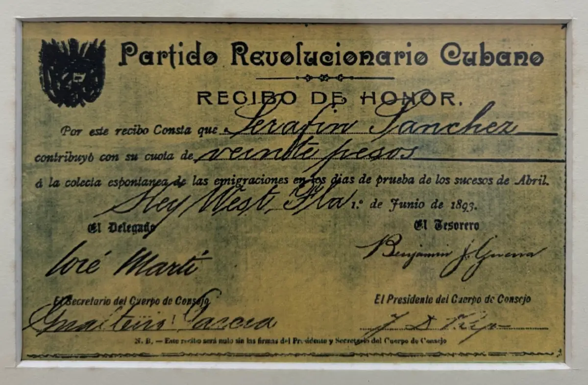 Receipt for PRC dues